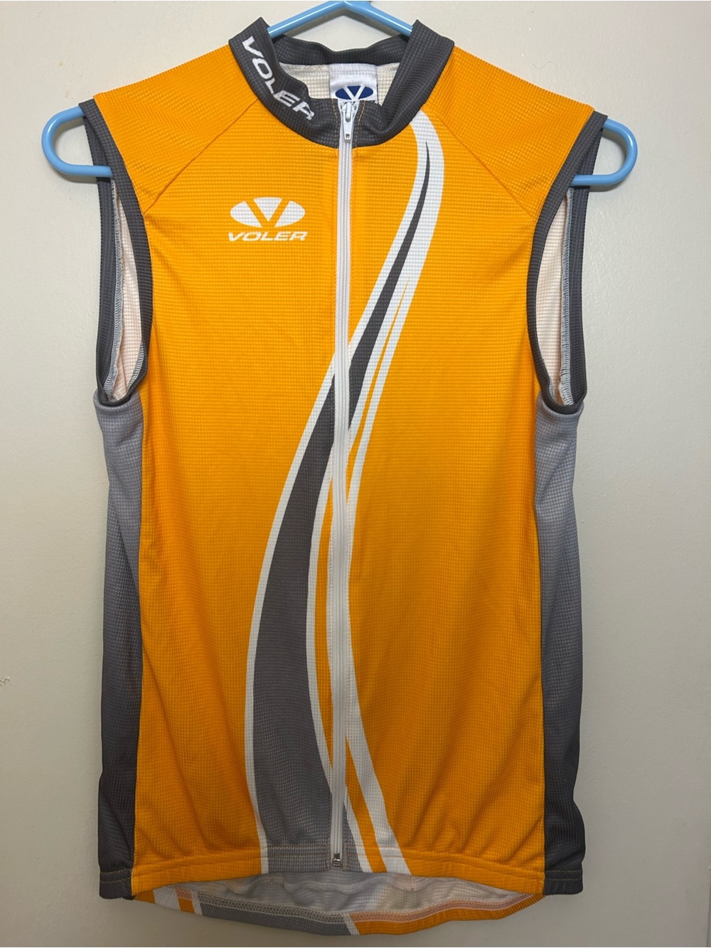Voler Club Raglan Cycling Jersey Womens Size L Sleeveless Full Zip